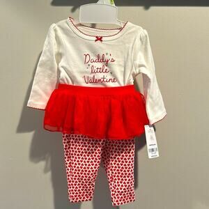 Carter’s 3 Month Baby Valentine’s Day Tutu Two-Piece‎ Set